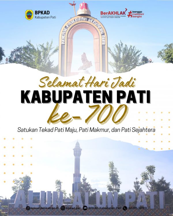 Selamat Hari Jadi Kabupaten Pati Ke Bpkad Kabupaten Pati